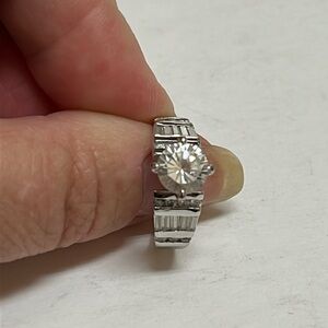 Sterling silver CZ Cocktail Ring
